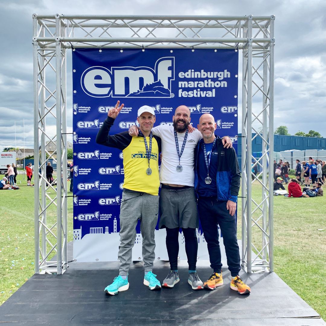 Edinburgh Marathon festival (including marathon, half marathon, 10k, 5k and 2k distances)