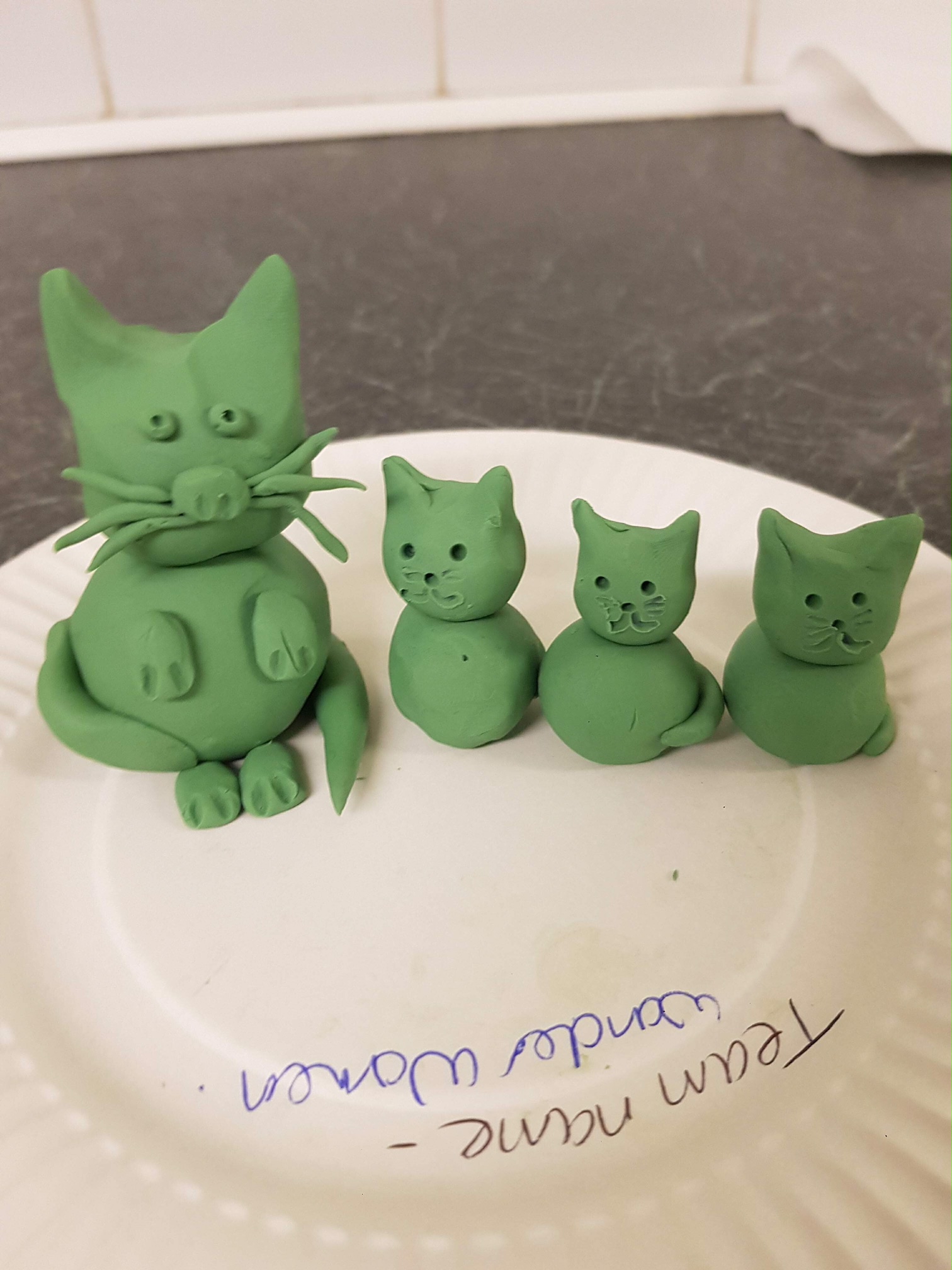 plasticine cat