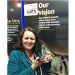 Cats Protection celebrates ‘James Herriot’ Award for Maggie Roberts