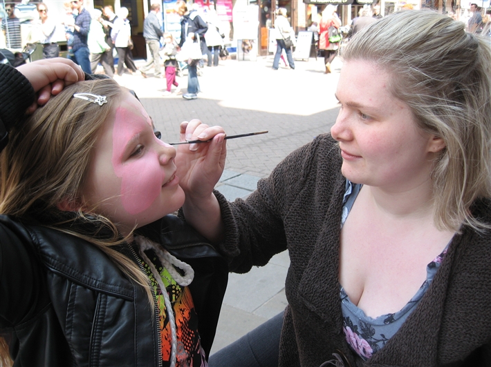 Face Painting in Action