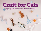 Craft For Cats Cross Stitch Web Banner