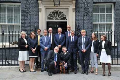 Animal Welfare Sentencing Bill Cats Protection in front of 10 Downing Street