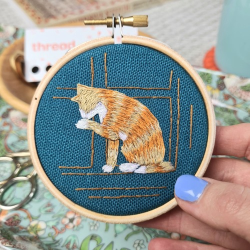 Hand Embroidery Kit Cute Cat Design DIY Craft Kitten -   Hand  embroidery kit, Embroidery kits, Hand embroidery pattern