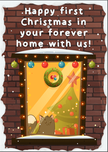 Happy first christmas in your forever home card