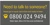 Phoneline link box with number: 0800 024 9494