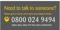 Phoneline link box with number: 0800 024 9494