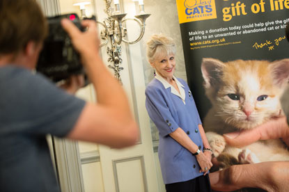 Anita Dobson at Cats Protection's National Cat Awards