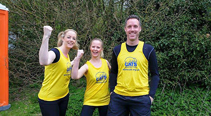 group in Cats Protection running vests