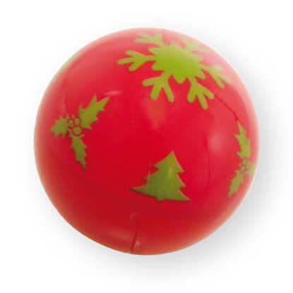 red Christmas pet ball