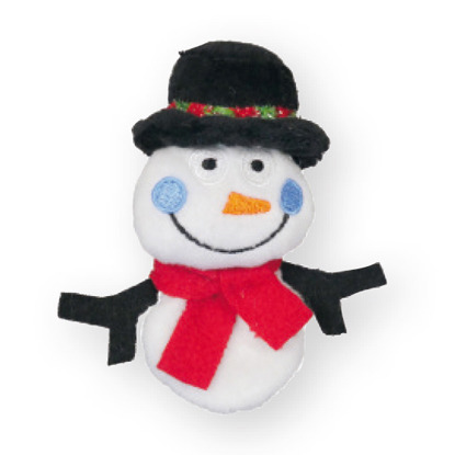 snowman catnip toy