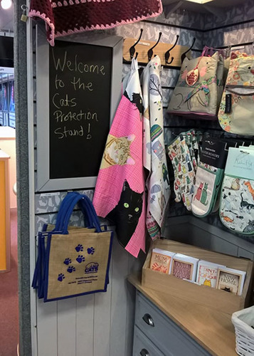 cat bags at exhibitions stand