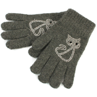 diamonte cat gloves