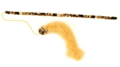 feathered boa cat toy