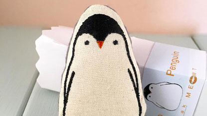 penguin catnip toy
