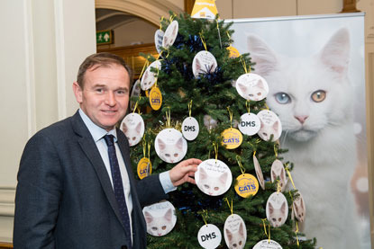 George Eustace MP at Cats Protection Christmas reception