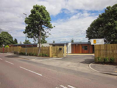 front entrance of Cats Protection's homing centre in Gildersome