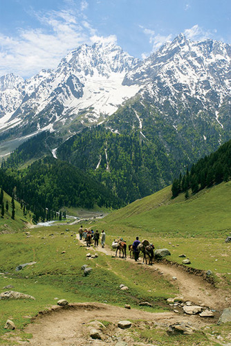 trekkers exploring the Lesser Himalaya