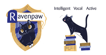 Ravenpaw cat house crest