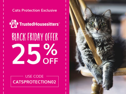 TrustedHousesitters Cats Protection Black Friday offer