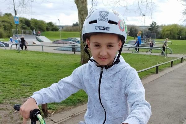 Young skate and BMX fan does 500 ramps to fundraise for cats