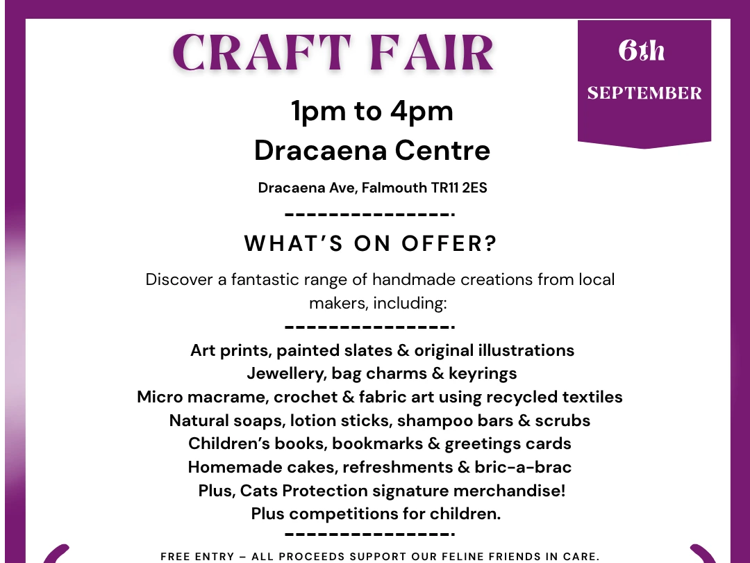 Purr-Fect Craft Fair- Falmouth