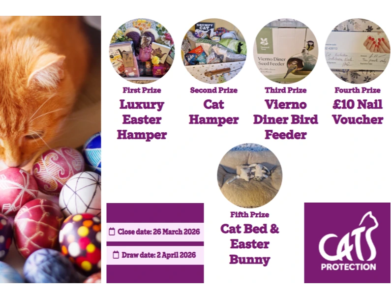 Easter Raffle now live, ends 26th March 2026