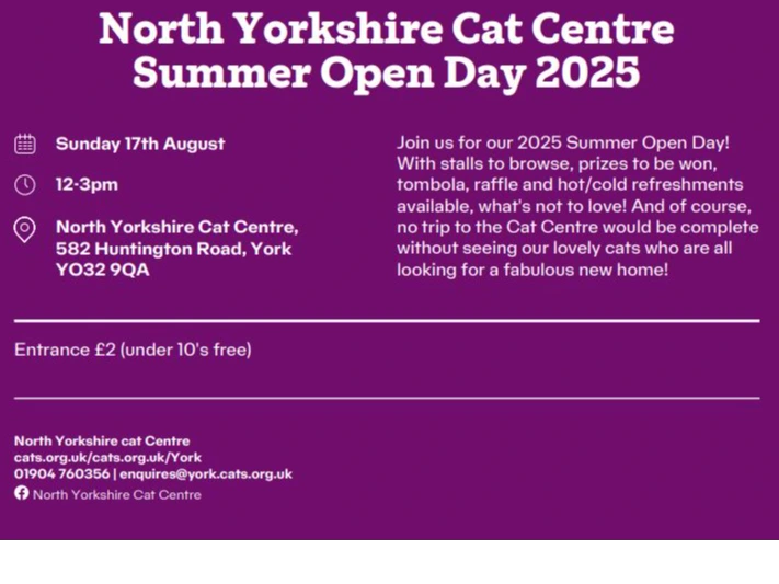 North Yorkshire Cat Centre Summer Open day