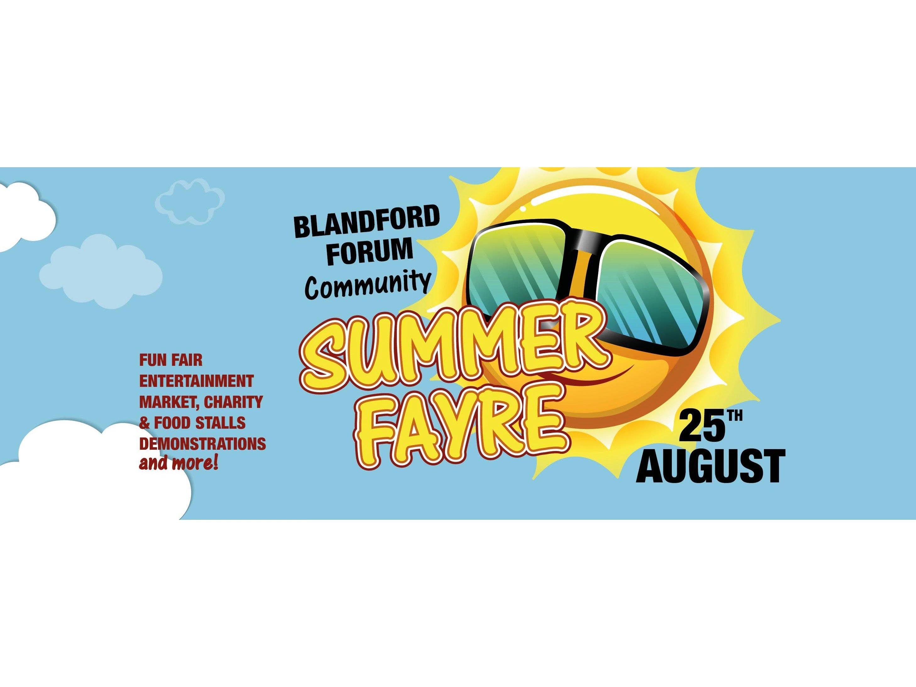 Blandford Forum Summer Fayre - starts at 10am
