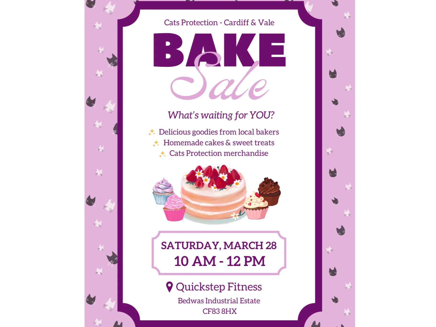 Bake Sale at Quickstep Fitness!