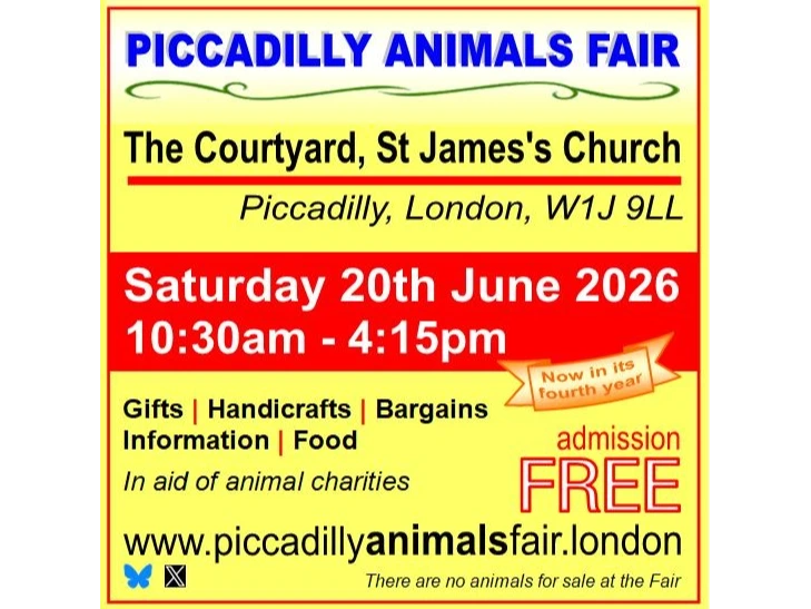 Piccadilly Animals Fair 2026