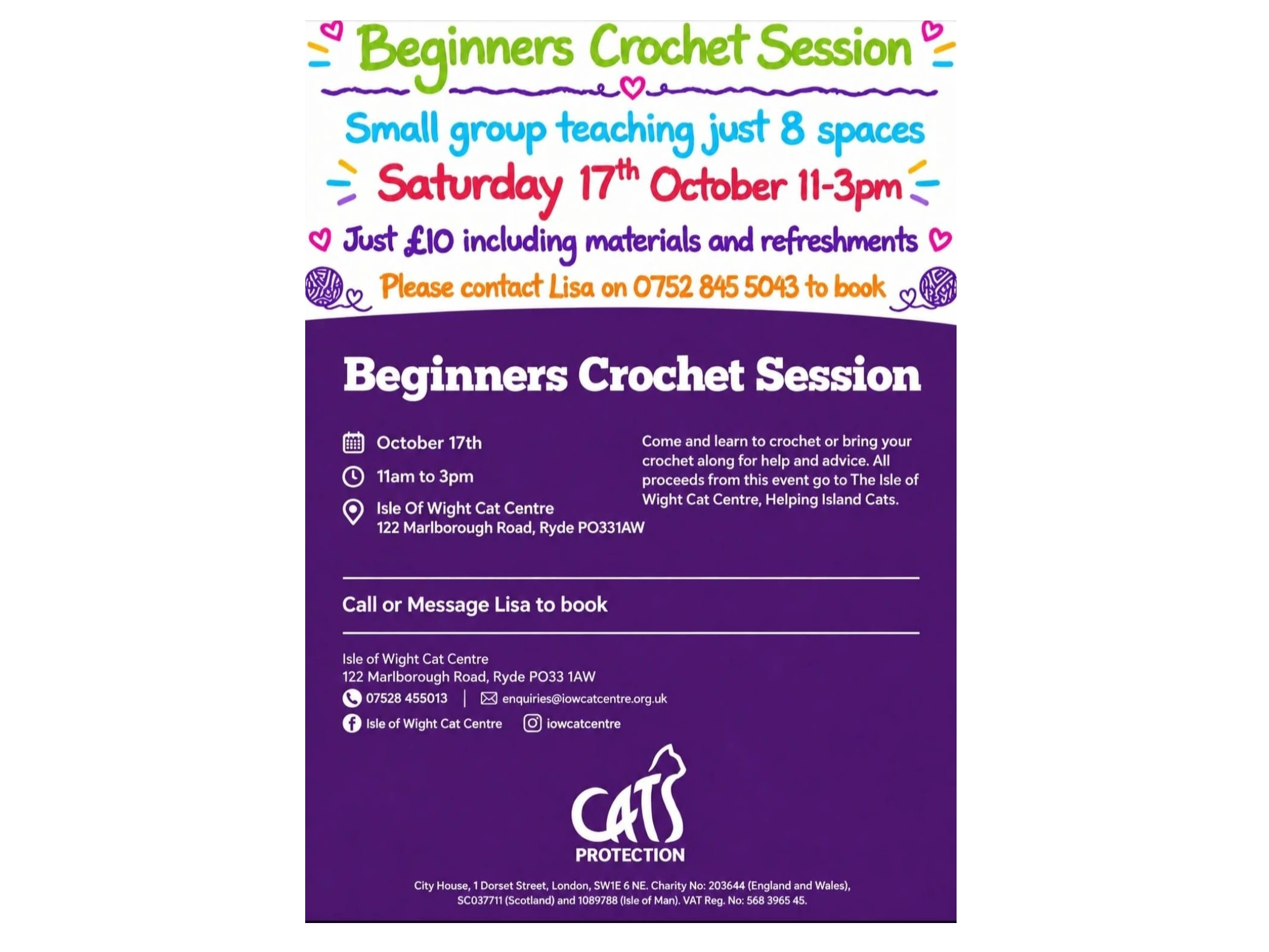 Beginners Crochet Session