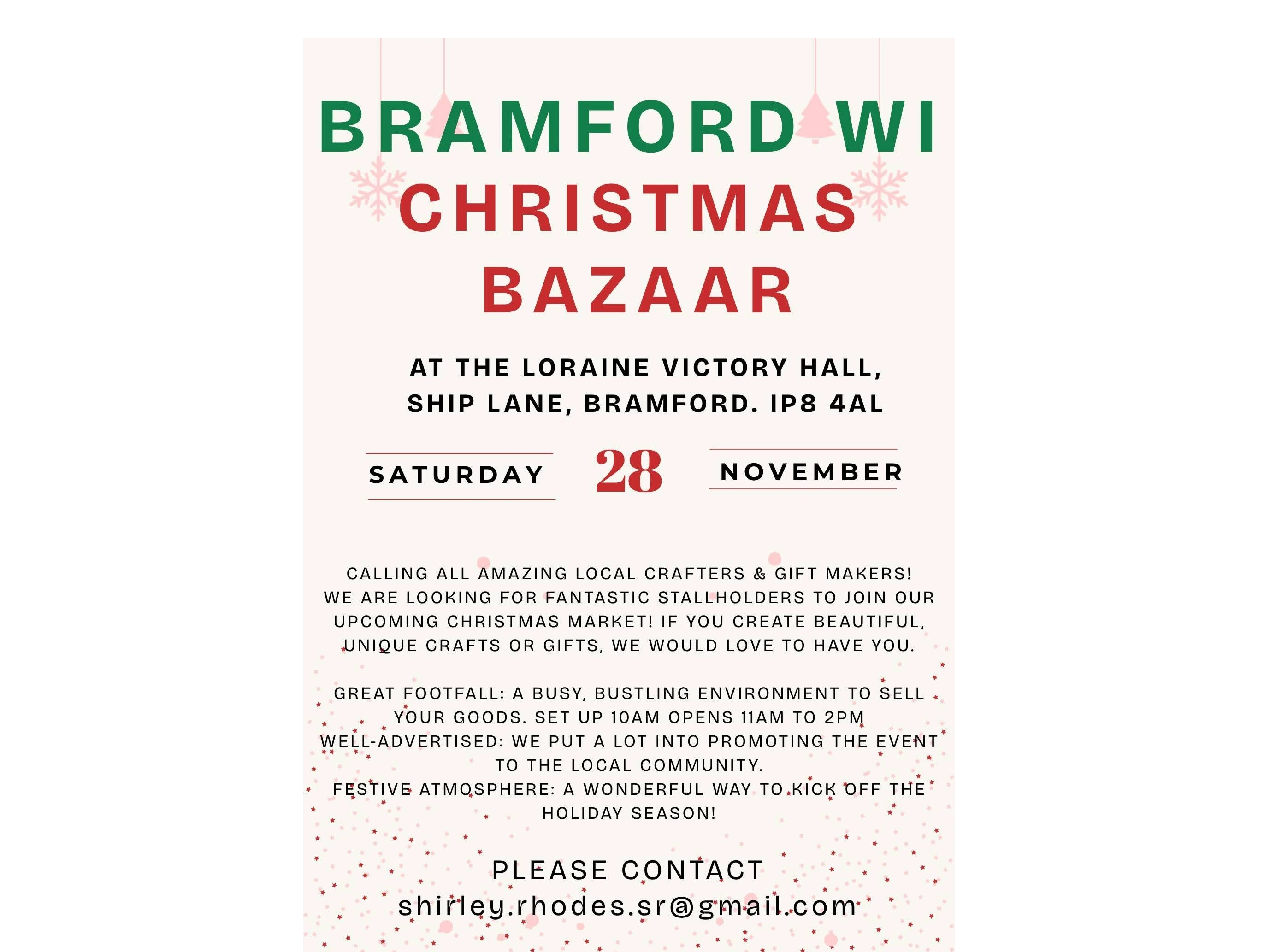 Bramford WI Christmas Bazaar