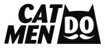 cat men do logo black and white cat men do logo black and white