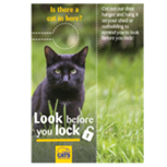 Look before you lock door hanger Look before you lock door hanger