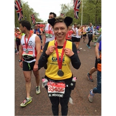Ran the London Marathon on 26 April – funds to go to Epsom CP