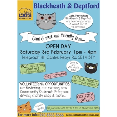 Cats Protection Blackheath & Deptford Open Day Cats Protection Blackheath & Deptford Open Day