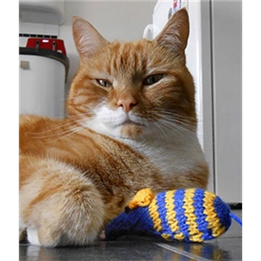 Knitted Mice for Cats