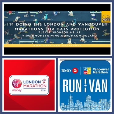 Please sponsor Naomi who is running both the London and Vancouver marathons - two marathons in two weeks! Please sponsor Naomi who is running both the London and Vancouver marathons - two marathons in two weeks!