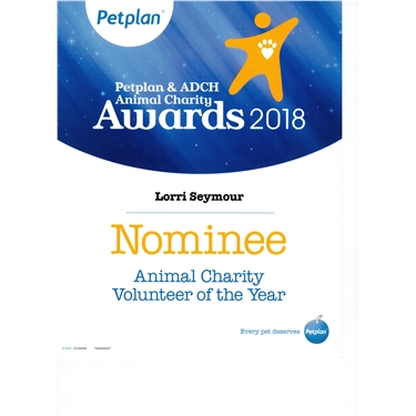 Pet Plan Animal Charity Awards 2018 Pet Plan Animal Charity Awards 2018