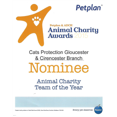 Petplan Animal Charity Award Nomination Petplan Animal Charity Award Nomination