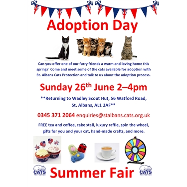 Summer Adoption Day 26th June  - return to Wardley Scout Hut