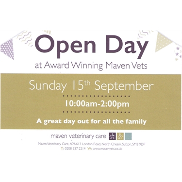 Maven Vet Open Day Sunday 15th Maven Vet Open Day Sunday 15th