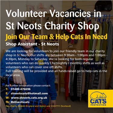 Job vacancies within charities