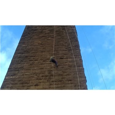 Paul abseiled down the Forth Bridge for us.