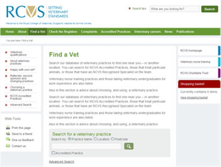 Cats Protection Cat care Vet search